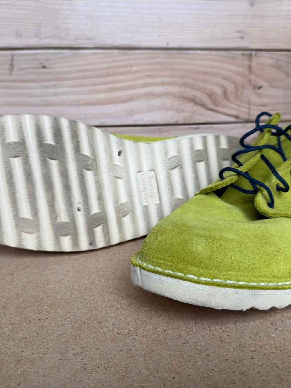 Danner Men's Lime Green Suede Casual Lace-Up Shoes size 12EE